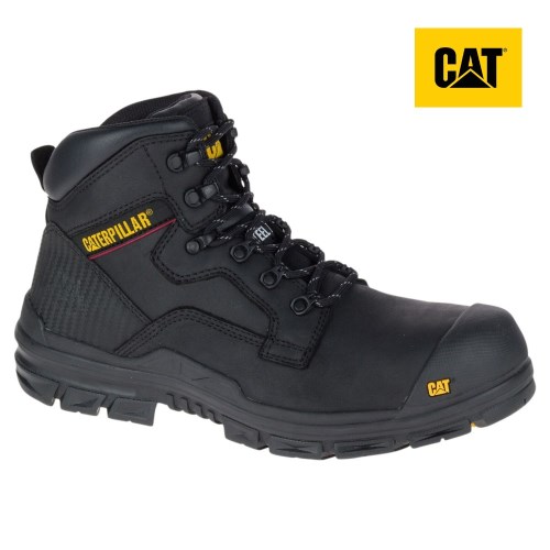 Caterpillar Bearing S3 Water Resistant HRO SRC Steel Toe Werkschoenen Heren Zwart (ODKX.NL)